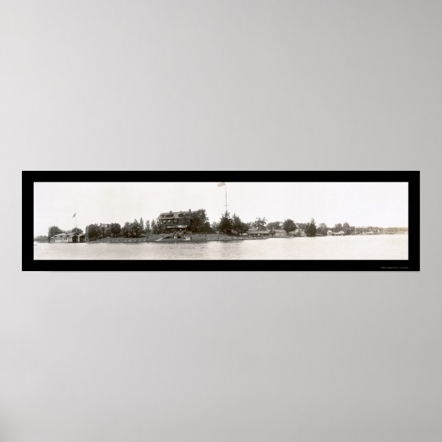Póster Thousand Islands NY Photo 1912 (Frente)