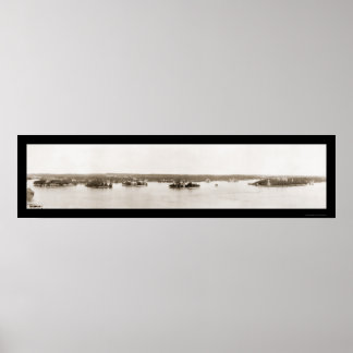 Póster Thousand Islands NY Photo 1912