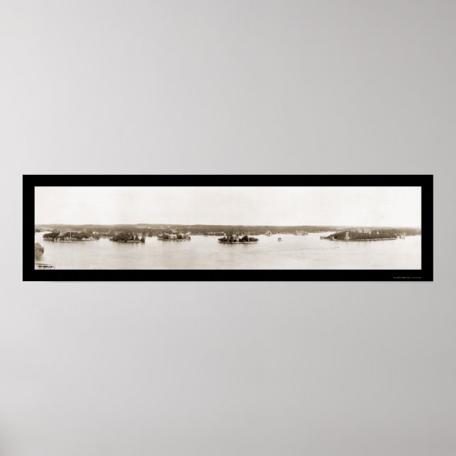 Póster Thousand Islands NY Photo 1912 (Frente)
