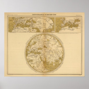 Póster Three Colored Maps