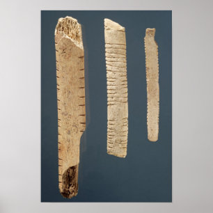 Póster Three decorated bones