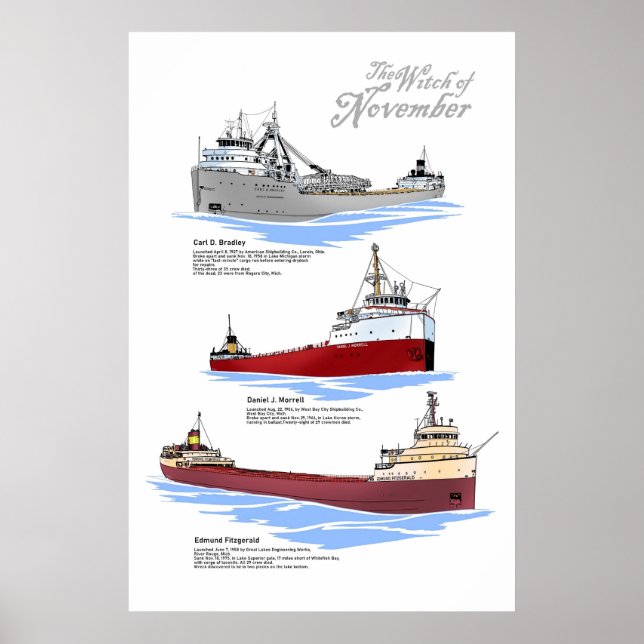 Póster Three famous wrecks history poster (Frente)