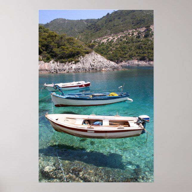 Póster Three Fishing Boats Poster (Frente)