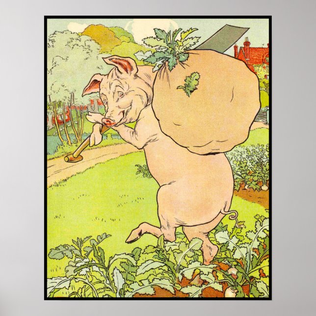 Póster Three Little Pigs: Got the Turnips (Frente)
