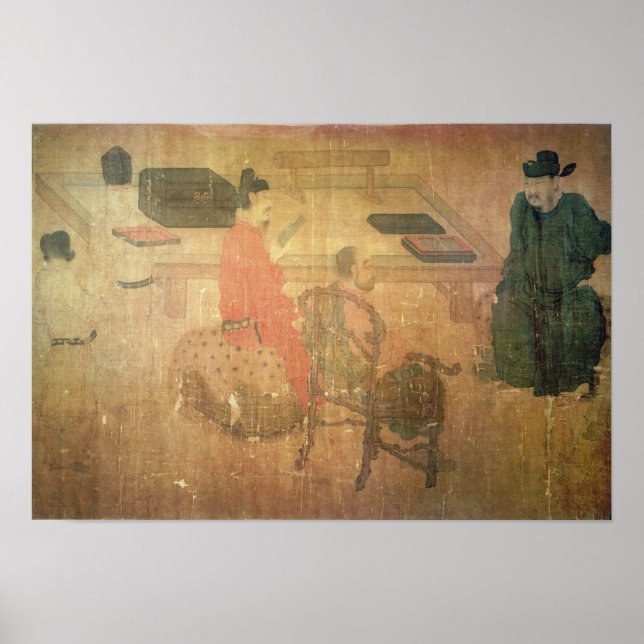 Póster Three Well-Read Men from Lieou-Li T'ang (Frente)