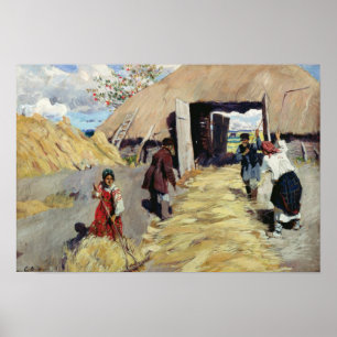 Póster Threshing-floor, 1916