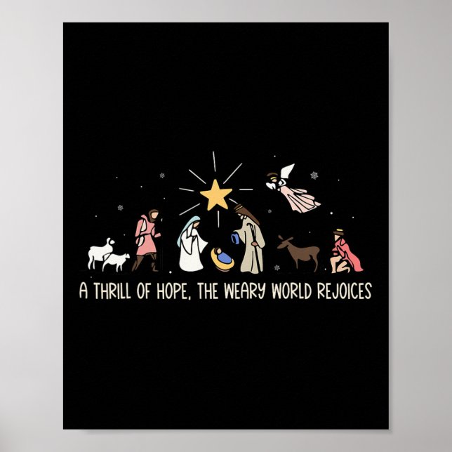 Póster Thrill Of Hope Weary World Se Felicita Por El Cump (Frente)