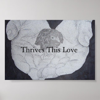 Póster thrives this love