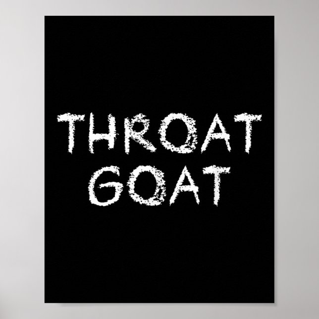 Póster Throat Goat Funny Adulto Fiesta Tee Perfect B (Frente)