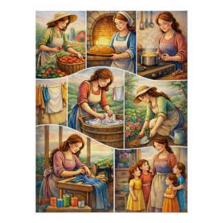 Póster Through the Seasons of Life Mpm Grandma 