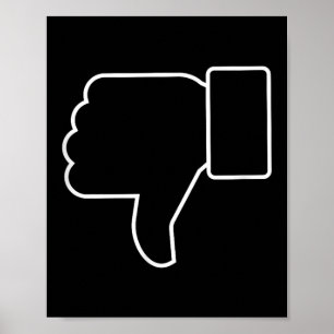 Póster Thumbdown, Funny, Chistes, Sarcástico
