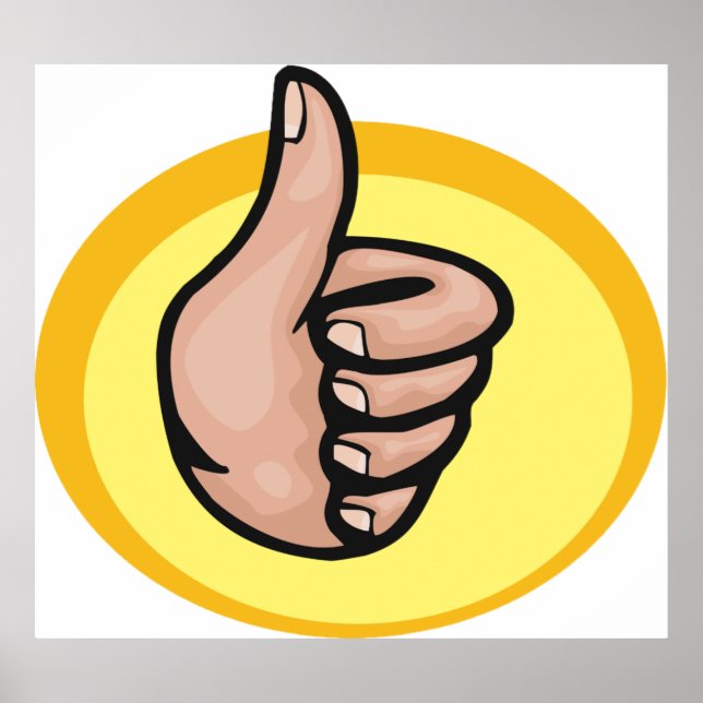 Póster Thumbs Up Gesture (Frente)