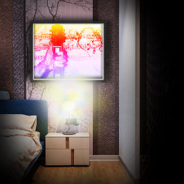 Póster Thumbs Up to Music (versión colorida)