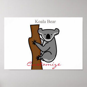 Póster Thunder_Cove, árbol de escalada del oso de Koala
