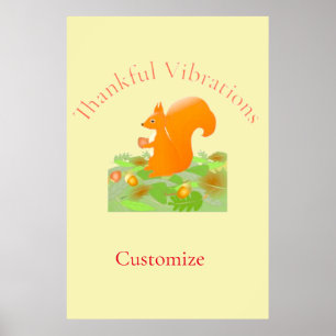 Póster Thunder_Cove, ardilla de vibraciones agradecidas