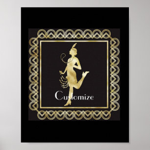 Póster Thunder_Cove, Chica de Flapper de 1920