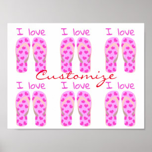 Póster Thunder_Cove con Flip-Flops rosa