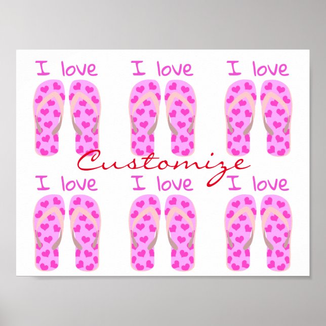 Póster Thunder_Cove con Flip-Flops rosa (Frente)