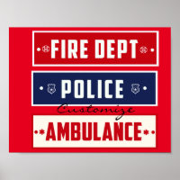 Thunder_Cove de ambulancia de la policía de incend