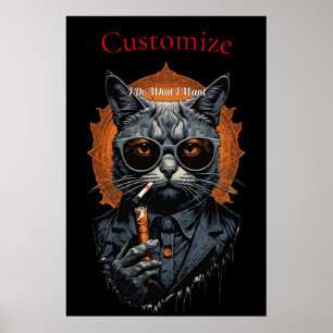 Póster Thunder_Cove de gato de cadera de Guay