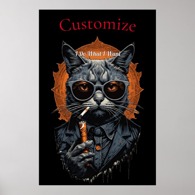 Póster Thunder_Cove de gato de cadera de Guay (Frente)