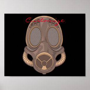 Póster Thunder_Cove de la máscara de gas de vapor