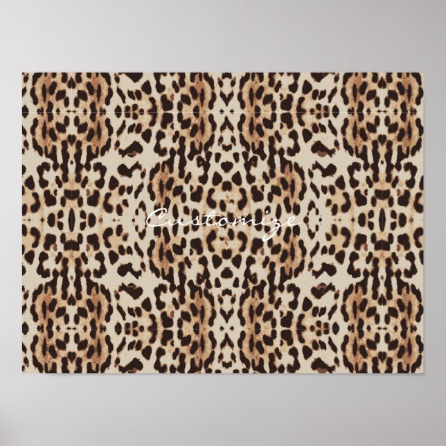 Póster Thunder_Cove de patrón de puntos leopardo (Frente)