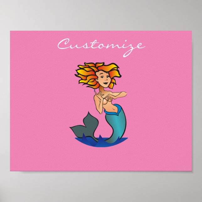 Póster Thunder_Cove de Sirenita de cabeza roja (Frente)