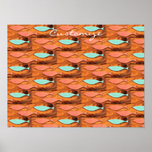 Póster Thunder_Cove de tres patrones de peces