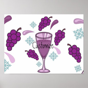 Póster Thunder_Cove de vacaciones de beber vino de cereza