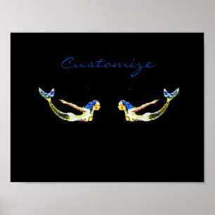 Póster Thunder_Cove, Sirena Nadando