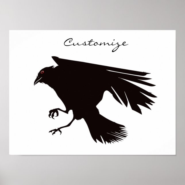 Póster Thunder_Cove volador de raven negro (Frente)