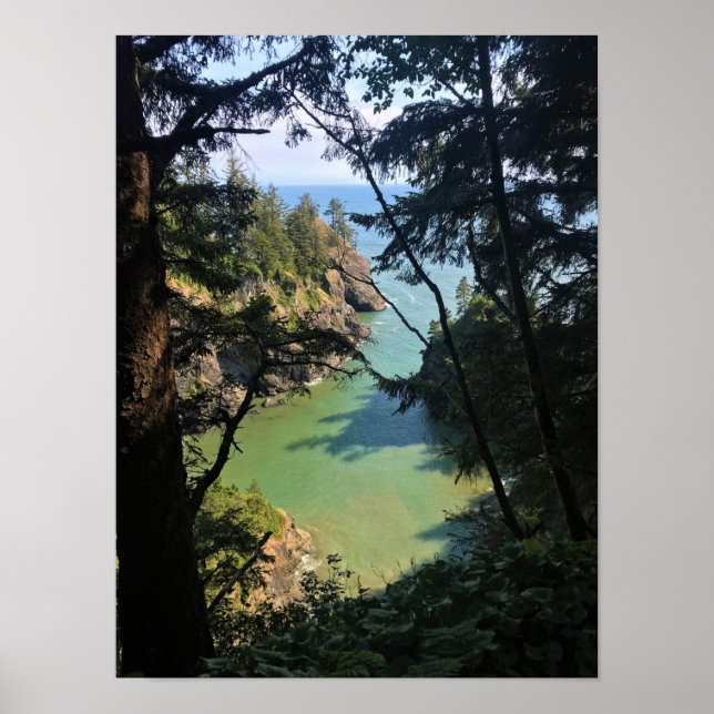 Póster Thunder Rock Cove, Samuel H. Boardman, Oregón (Frente)