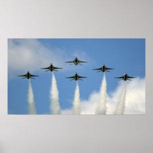 Póster Thunderbirds Flying in Formation