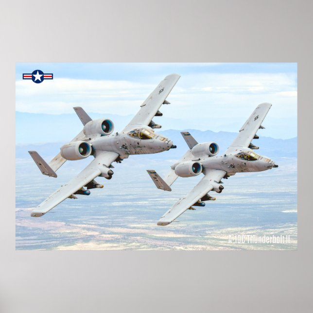 PÓSTER THUNDERBOLT II A-10C (Frente)