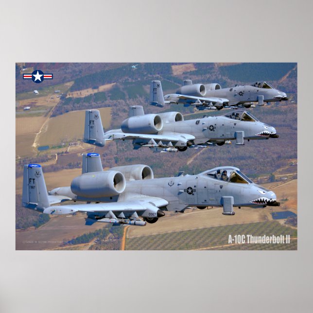 PÓSTER THUNDERBOLT II A-10C (Frente)