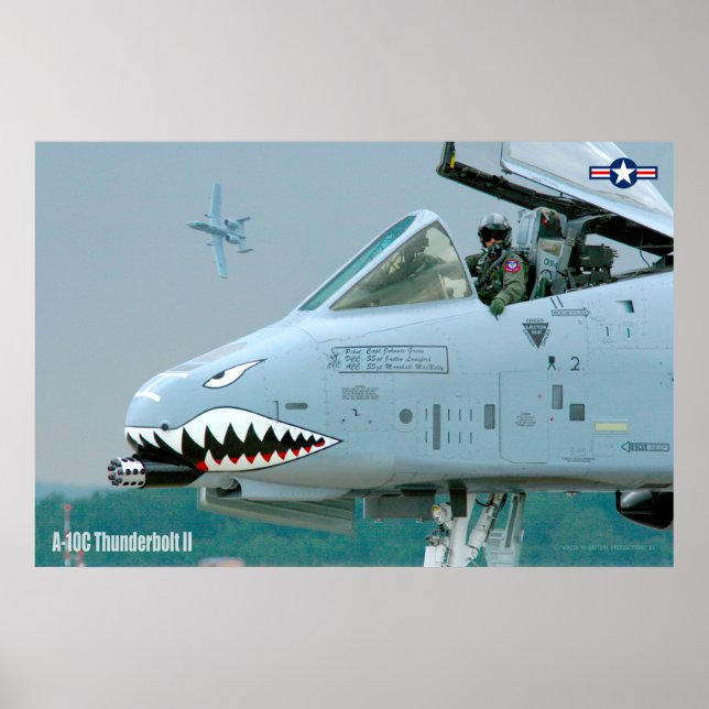 PÓSTER THUNDERBOLT II A-10C (Frente)