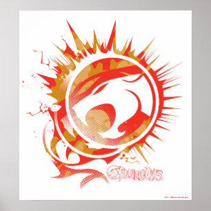 Póster ThunderCats   Gráfico con logotipo explosivo