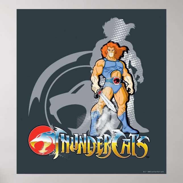 Póster ThunderCats | Lion-O Halfttone Shadow Graphic (Frente)