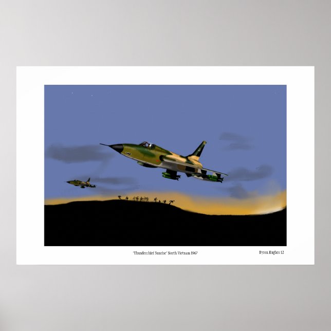 Póster Thunderchief Sunrise Vietnam 1967 (Frente)