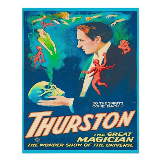 Póster Thurston El Gran Anuncio Mágico (Anverso)
