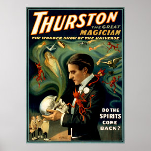 Póster Thurston el Gran Magiciano c. 1915