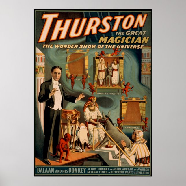 Póster Thurston el gran mago (Frente)