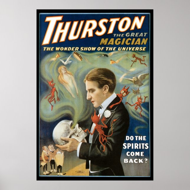 Póster Thurston, el gran Poster mago vintage (Frente)