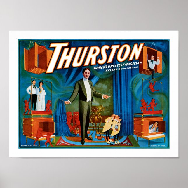 Póster Thurston ~ El mayor mago del mundo (Frente)