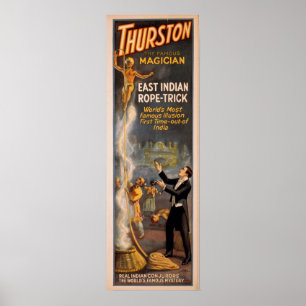 Póster THURSTON Magician Illusionist VAUDEVILLE Poster