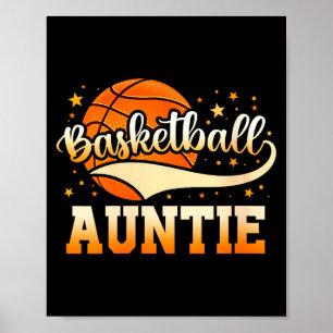 Póster Tía de baloncesto femenino 
