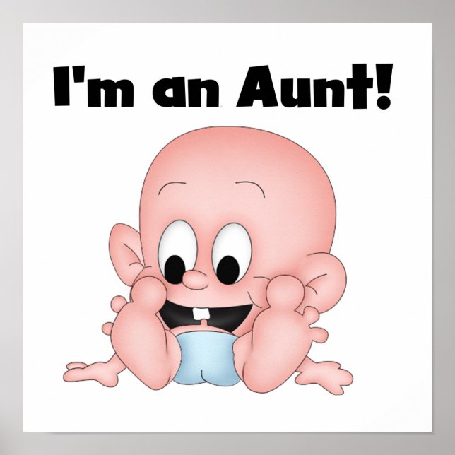 Póster Tía de camisetas y regalos de nuevo sobrino (Frente)
