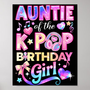 Póster Tía de las chicas de cumpleaños de K-Pop de música