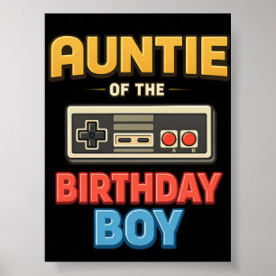 Póster Tía del Cumpleañero Familia Combinada 